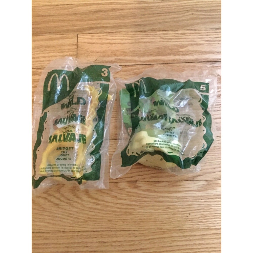 2006 Disney's The Wild McDonald's Happy Meal Toy NIP - #5 Larry and #3 Bridget